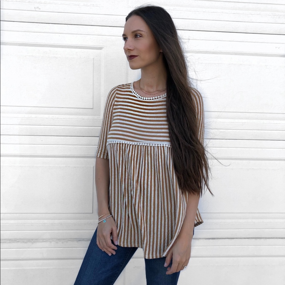Stripe mustered top